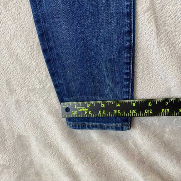 Madewell Women's Jeans Size 25 High Riser Skinny Distressed Dark Wash Stretch - Picture 7 of 13
